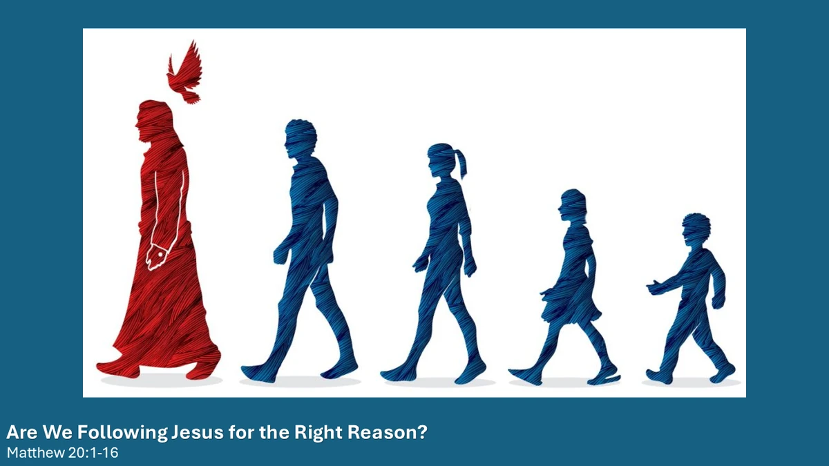 Are we following Jesus for the right reasons sermon at First Baptist Church of Lakewood, WA